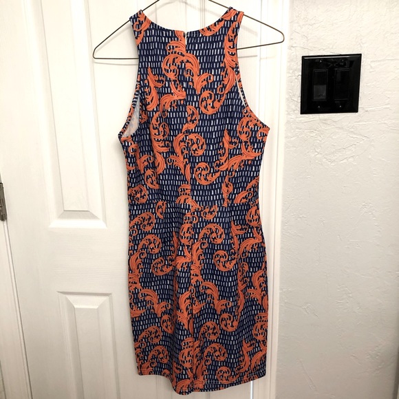 Blue and Orange Fashion Dress Size L - Picture 2 of 6